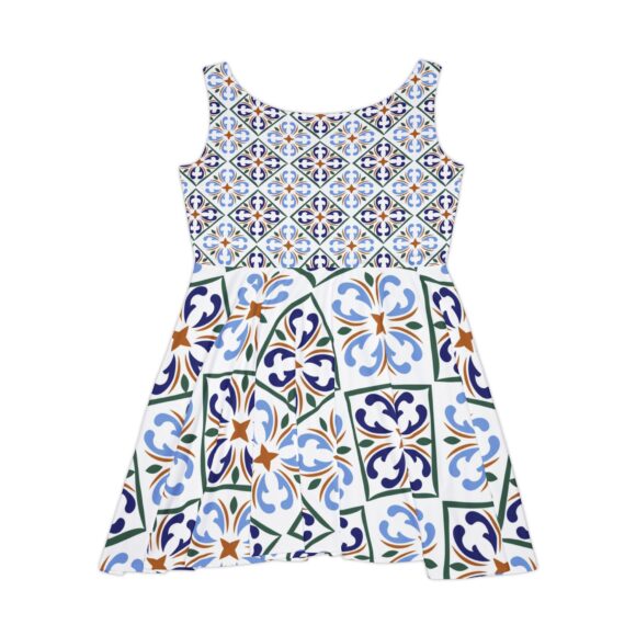 Bohemian Multicolor Skater Dress – Flowing Style for Outdoor Parties - Image 3