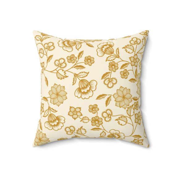 Floral Patterned Square Pillow - Elegant Home Decor - Image 8