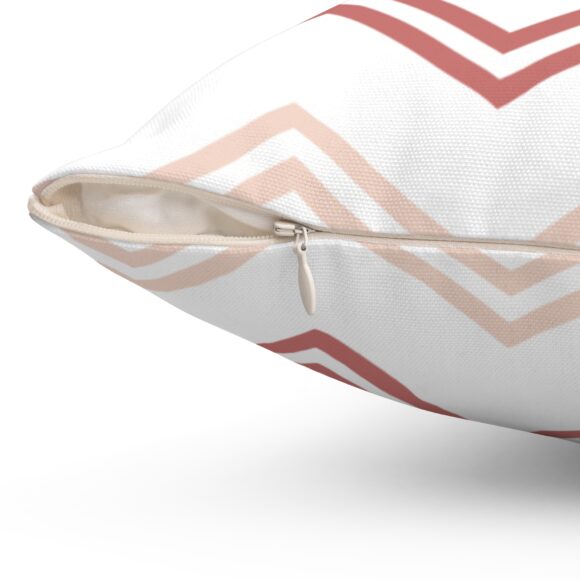Colorful Chevron Decorative Pillow - Modern Spun Polyester Cushion - Image 9