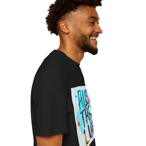 White ‘AUS TRALINE’ Colorblock Tee – Artsy Vibe for Street Fashion - Image 15