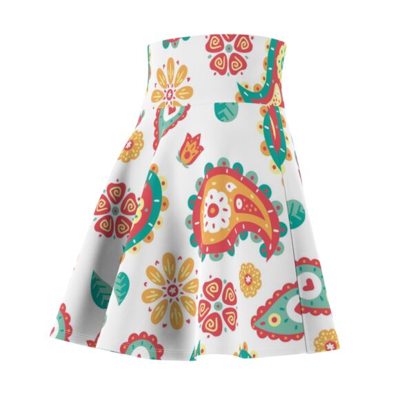 Bohemian Paisley Women's Skater Skirt - Vibrant, Fun & Stylish - Image 4