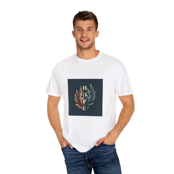 White 'House' Print Minimal Tee – Understated Style for Lounge Lovers