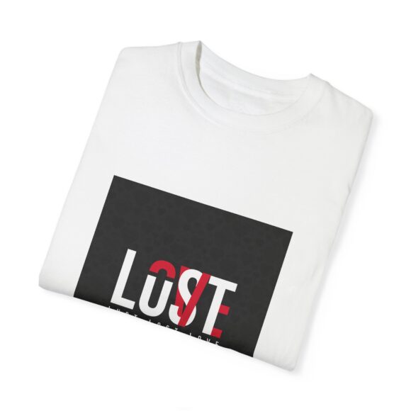 White 'Lust.Lost.Love' Oversized Tee – Edgy Everyday Comfort - Image 4