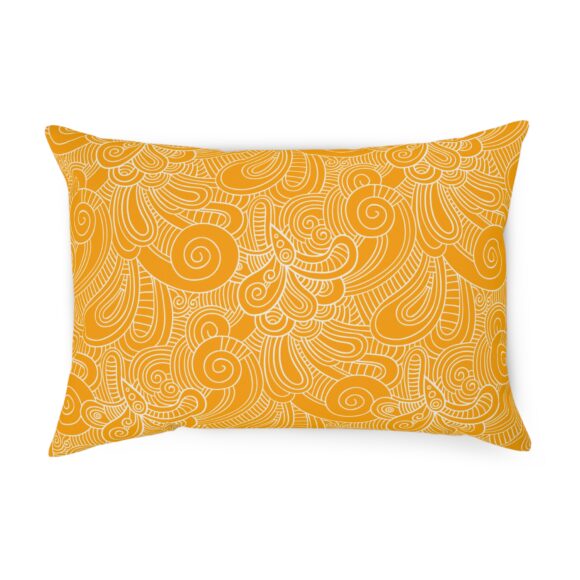 Square Boho Floral Pillow – Yellow Accent for Cozy Corners - Image 9
