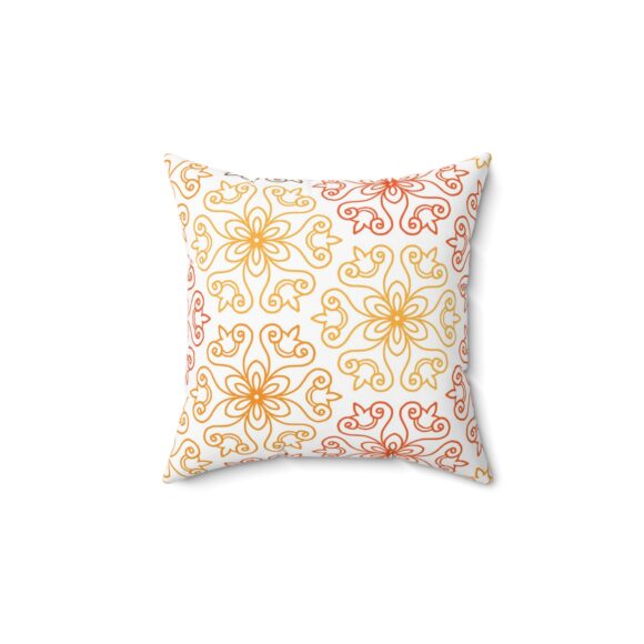 Bohemian Floral Square Pillow - Cozy Home Decor Accent - Image 2