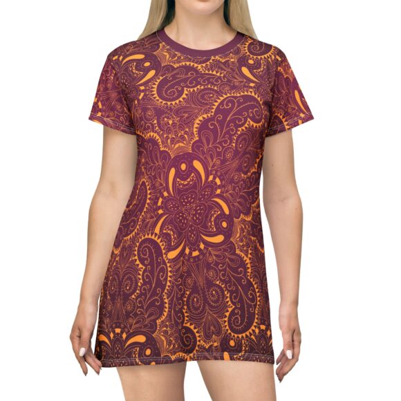Boho Floral Tee Dress – Effortless Weekend Vibe