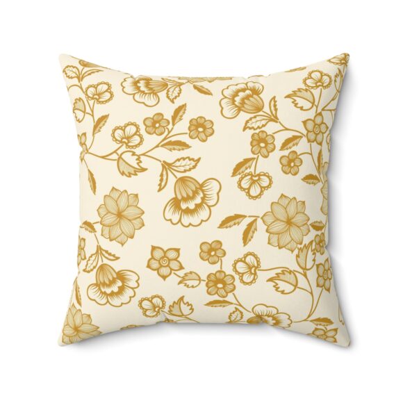 Floral Patterned Square Pillow - Elegant Home Decor - Image 10