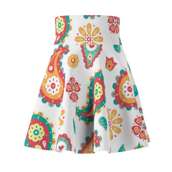 Bohemian Paisley Women's Skater Skirt - Vibrant, Fun & Stylish - Image 2