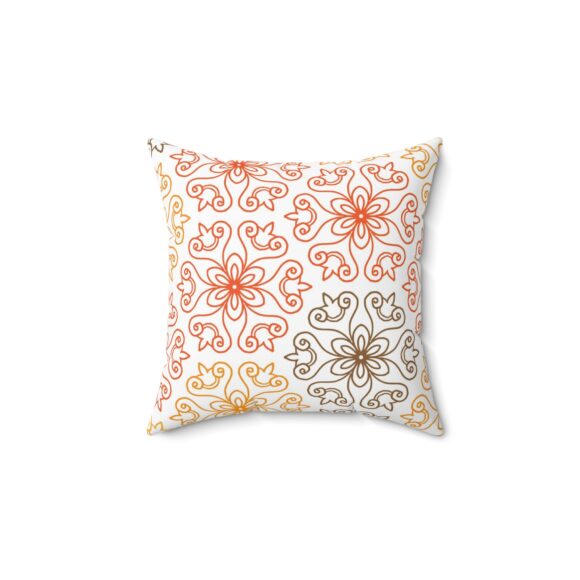 Bohemian Floral Square Pillow - Cozy Home Decor Accent