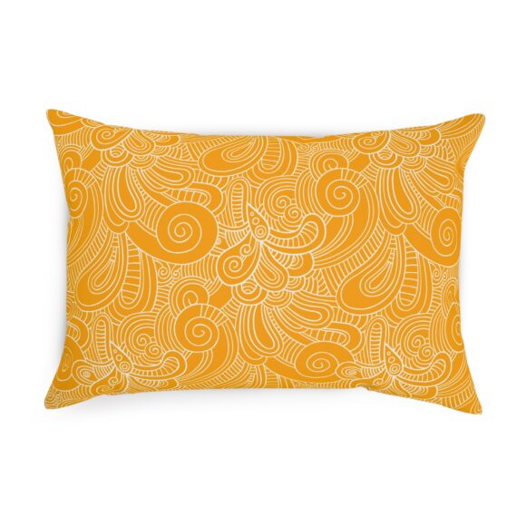 Square Boho Floral Pillow – Yellow Accent for Cozy Corners - Image 10